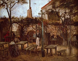 Gartenlokal La Guinguette auf dem Montmartre